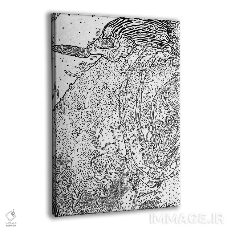 تابلو دکوراتیو موجود زنده اثر نیک کوکوزا - نمای پرسپکتیو محصول