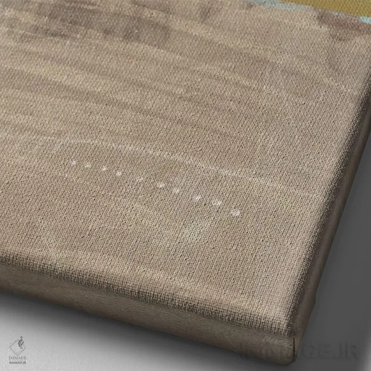 تابلو دکوراتیو احساس آشنا اثر دن منیلی - نمای نزدیک بافت بوم