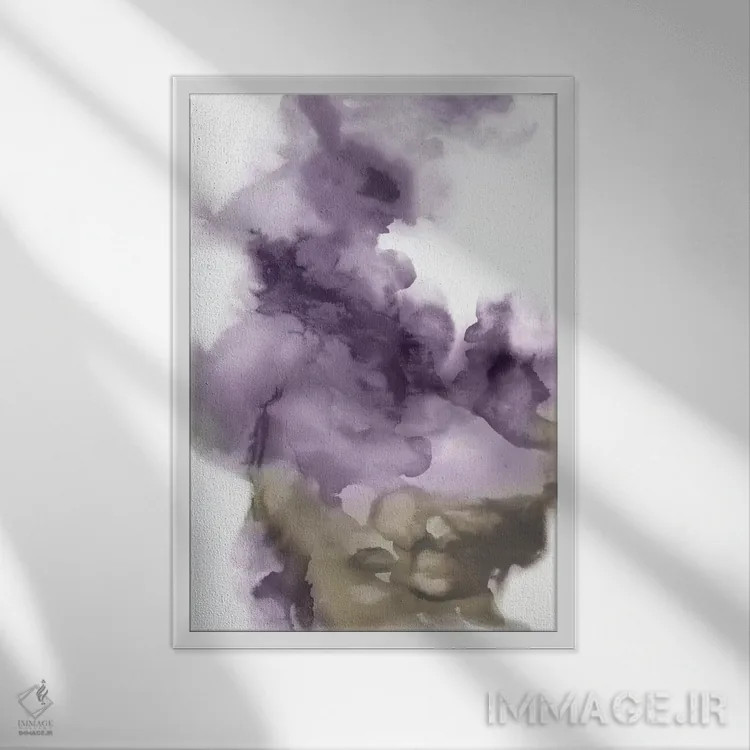 تابلو دکوراتیو مکان یابی در آمتیست ۱ اثر دنیلا هادسون - نمای قابدار سفید
