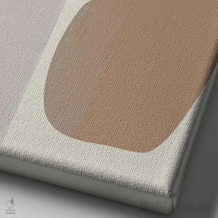 تابلو دکوراتیو انتزاعی ماشین قدیمی I اثر دن منیلی - نمای نزدیک بافت بوم