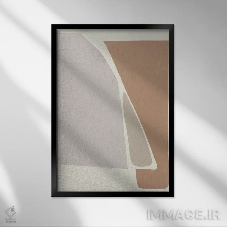 تابلو دکوراتیو انتزاعی ماشین قدیمی II اثر دن منیلی - نمای قابدار مشکی