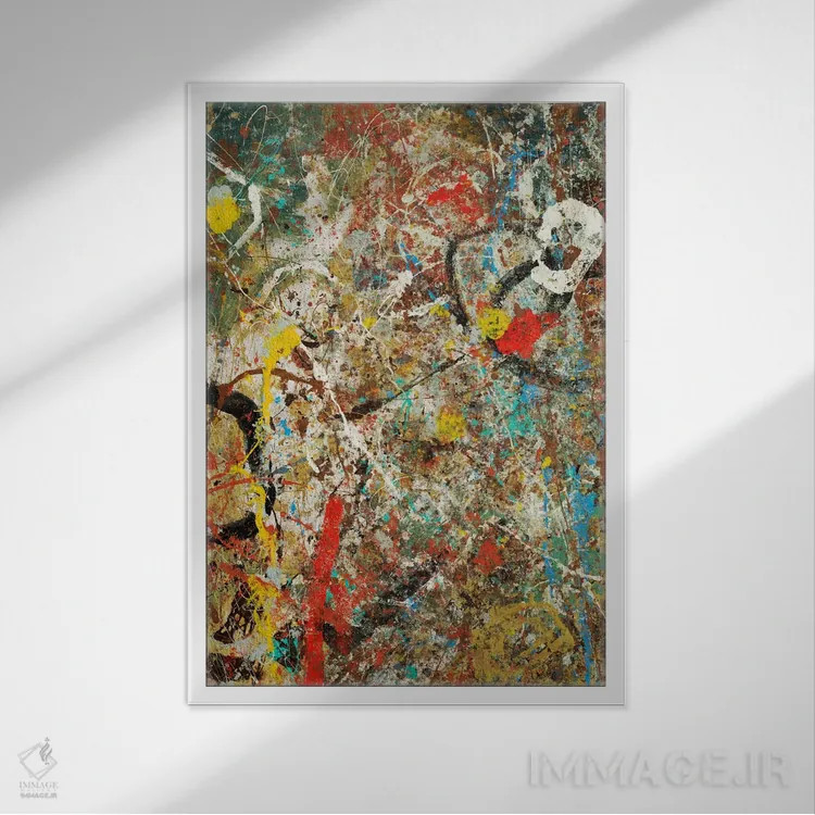 تابلو دکوراتیو تانگو ۵۹ - نمای قابدار سفید