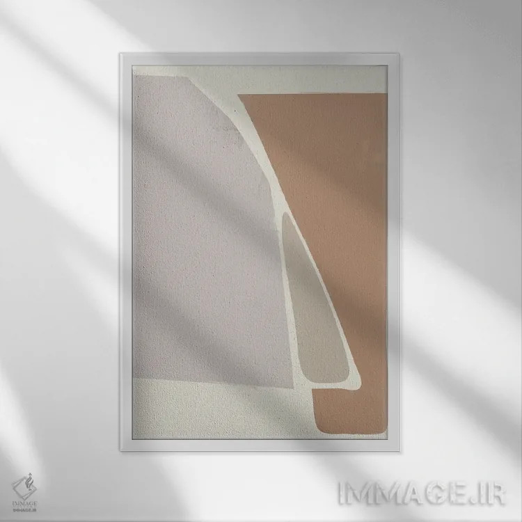 تابلو دکوراتیو انتزاعی ماشین قدیمی II اثر دن منیلی - نمای قابدار سفید
