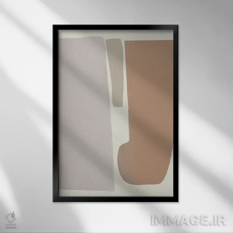 تابلو دکوراتیو انتزاعی ماشین قدیمی I اثر دن منیلی - نمای قابدار مشکی