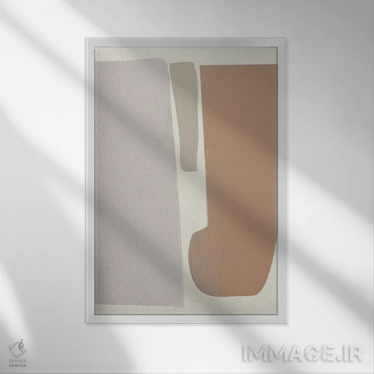 تابلو دکوراتیو انتزاعی ماشین قدیمی I اثر دن منیلی - نمای قابدار سفید