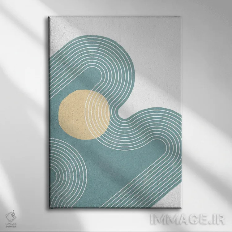 تابلو دکوراتیو مدرن II اثر دن منیلی - نمای روبهرو روی دیوار