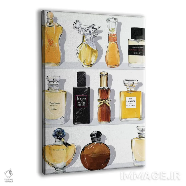 تابلو دکوراتیو White Background,سالن، زمینه سفید اثر امبر دی - نمای پرسپکتیو محصول