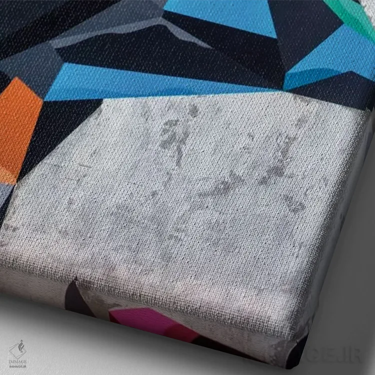 تابلو دکوراتیو نور را دنبال کن اثر داز - نمای نزدیک بافت بوم