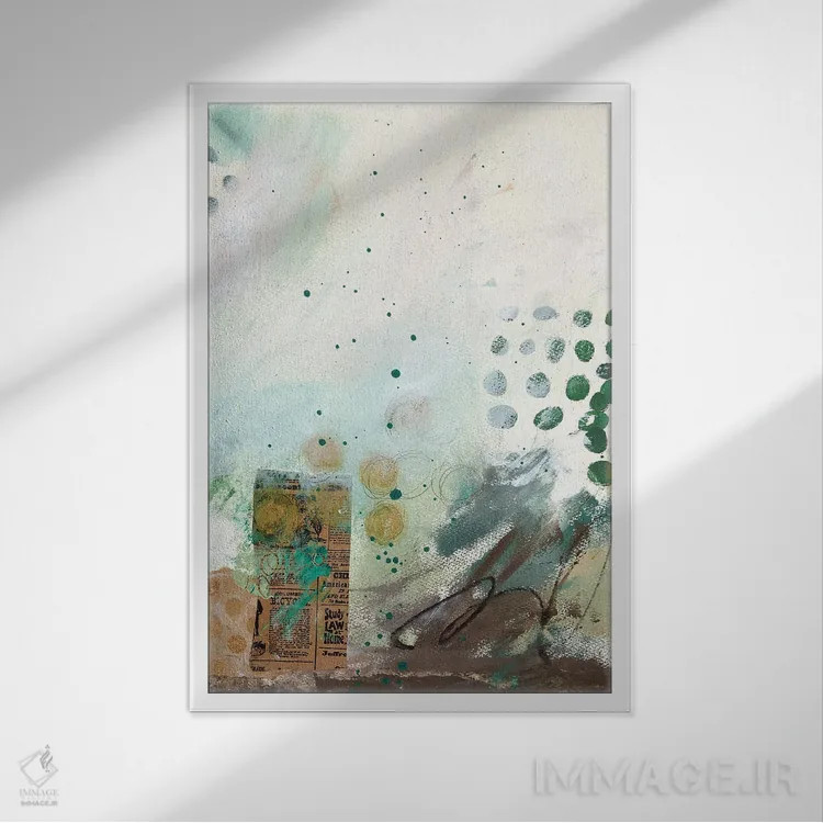 تابلو دکوراتیو یک دو سه به من نگاه کن اول اثر دب چانی - نمای قابدار سفید