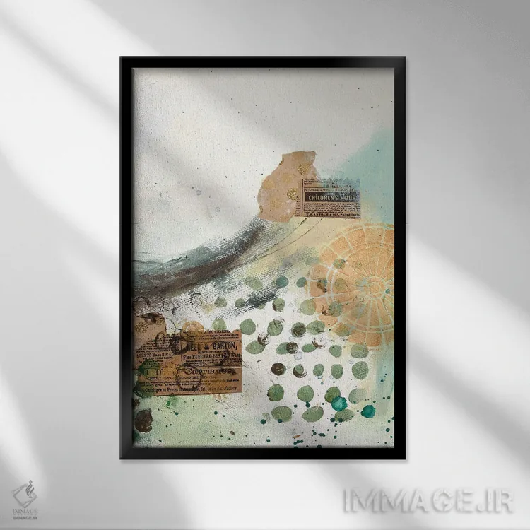 تابلو دکوراتیو یک دو سه به من نگاه کن سوم اثر دب چانی - نمای قابدار مشکی