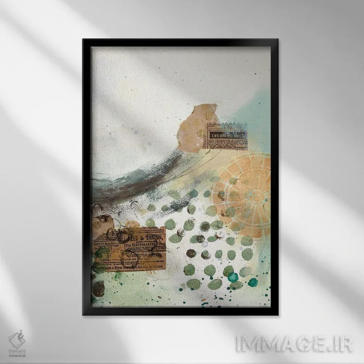 تابلو دکوراتیو یک دو سه به من نگاه کن سوم اثر دب چانی - نمای قابدار مشکی