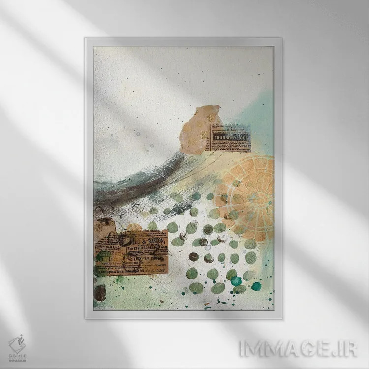 تابلو دکوراتیو یک دو سه به من نگاه کن سوم اثر دب چانی - نمای قابدار سفید