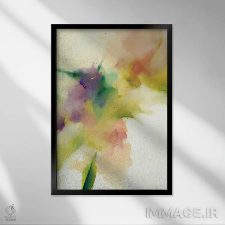 تابلو دکوراتیو فلوریانا اثر باورا دارگو - نمای قابدار مشکی