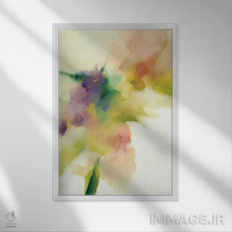 تابلو دکوراتیو فلوریانا اثر باورا دارگو - نمای قابدار سفید