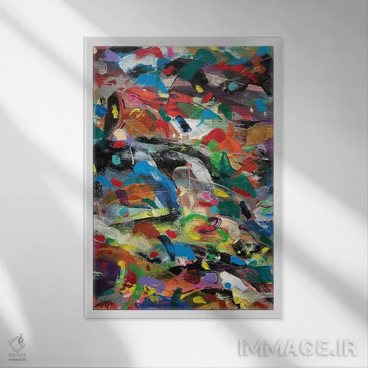 تابلو دکوراتیو مراقبه ها ۳ اثر استیون دیک - نمای قابدار سفید