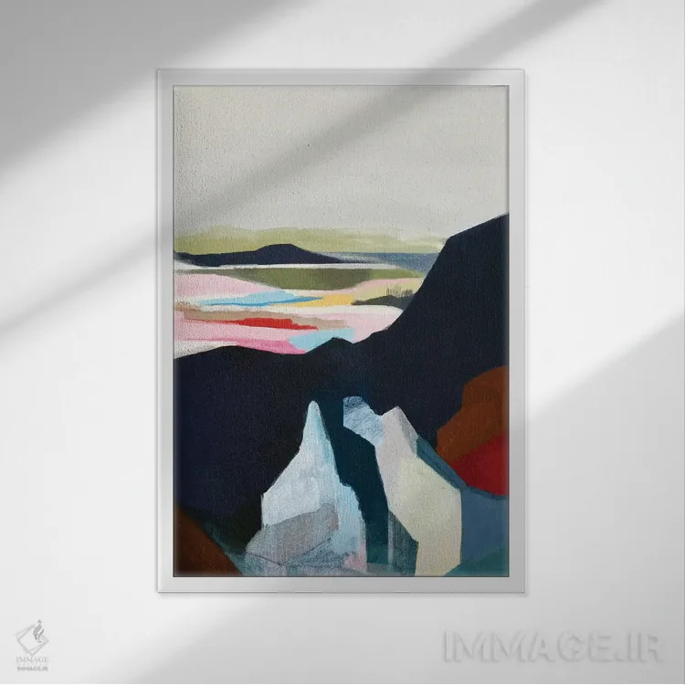 تابلو دکوراتیو طلوع اثر دانس د لون - نمای قابدار سفید