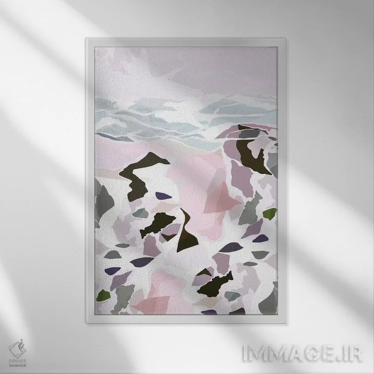 تابلو دکوراتیو لب آب II اثر دانس د لون - نمای قابدار سفید