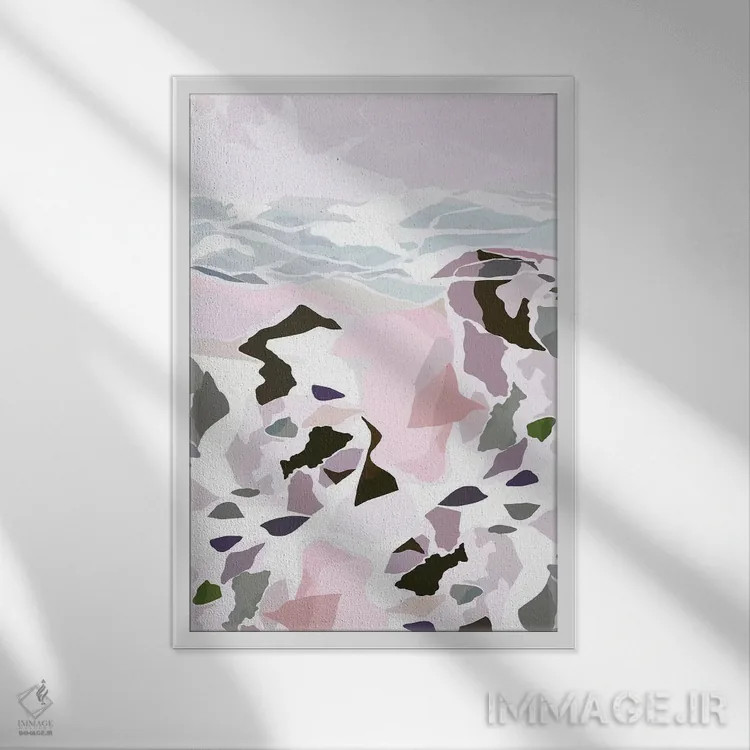 تابلو دکوراتیو لب آب II اثر دانس د لون - نمای قابدار سفید