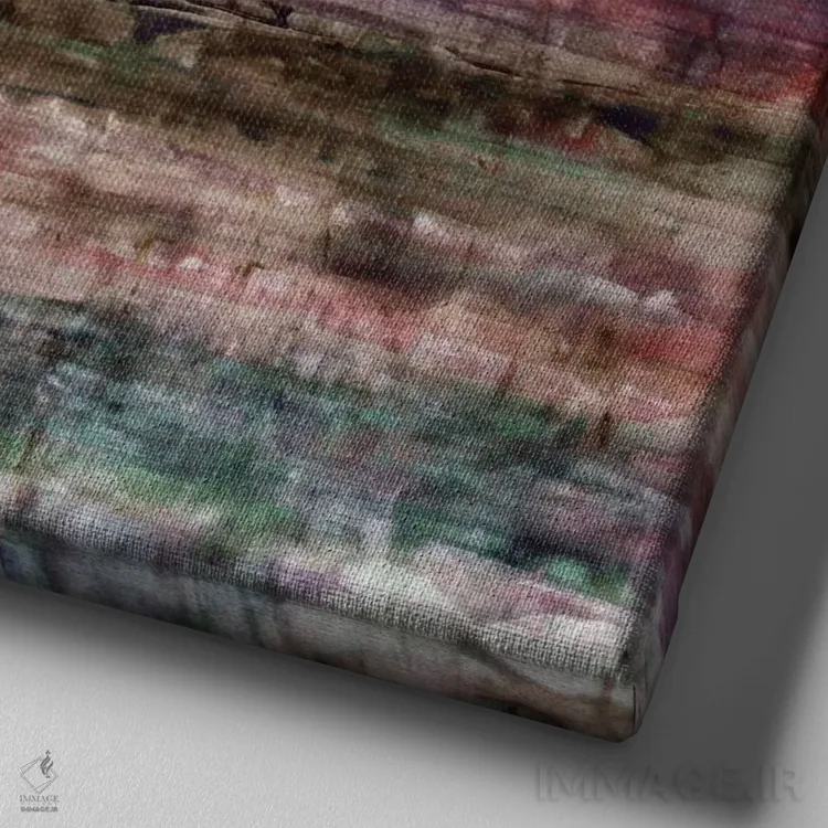 تابلو دکوراتیو انعکاس های زیبا II اثر جولیا دی سانو - نمای نزدیک بافت بوم