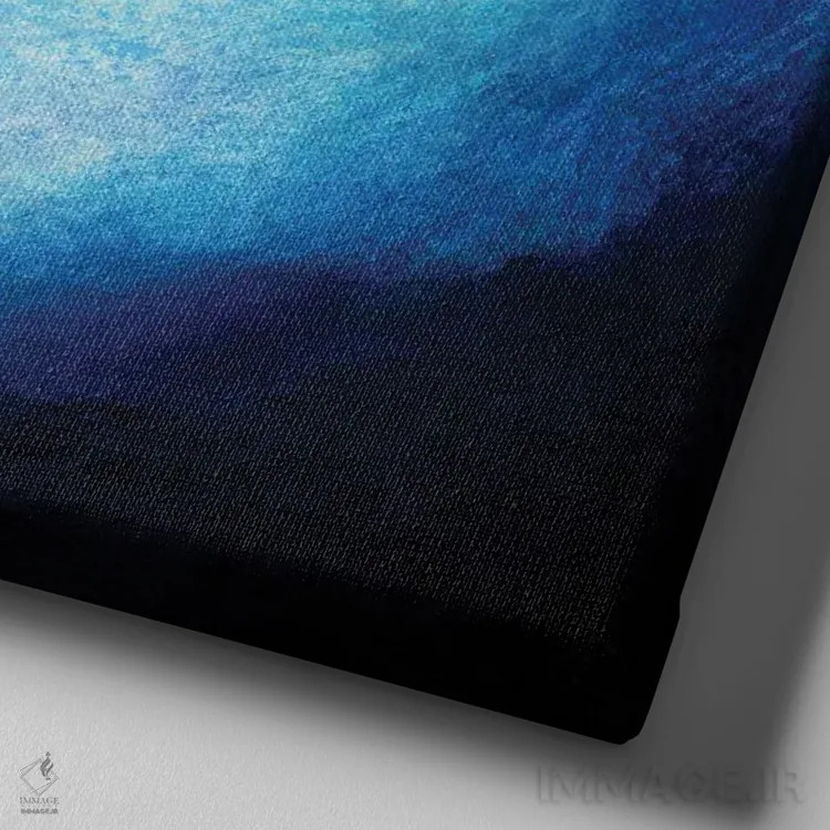 تابلو دکوراتیو غوطه ور یک اثر جولیا دی سانو - نمای نزدیک بافت بوم