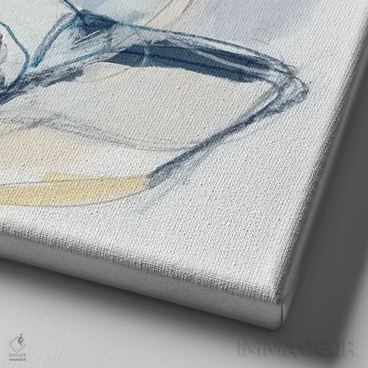 تابلو دکوراتیو شهر ۱ اثر جون اریکا وس - نمای نزدیک بافت بوم