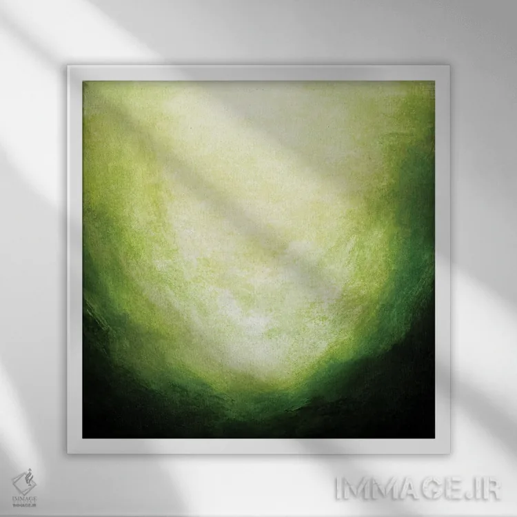 تابلو دکوراتیو غوطه ور دو اثر جولیا دی سانو - نمای قابدار سفید