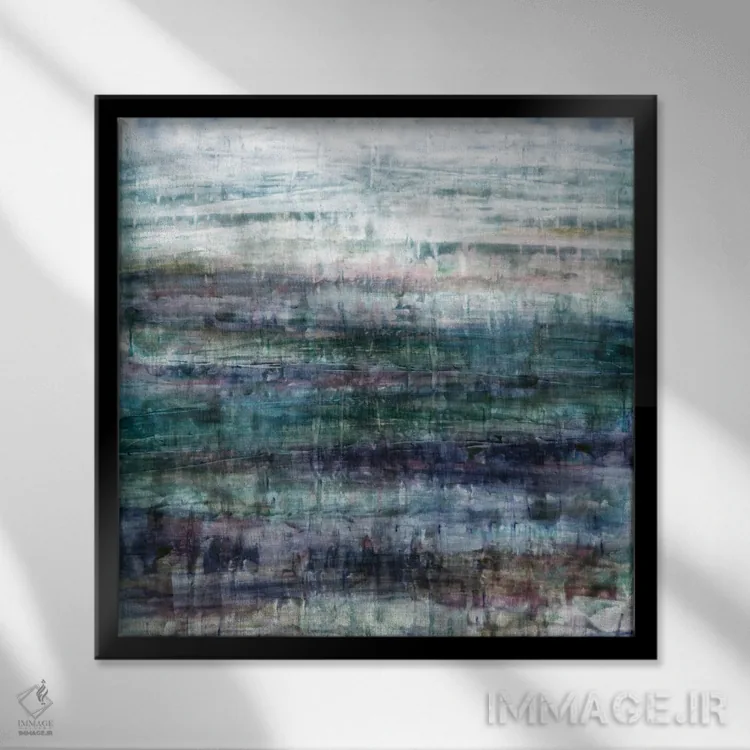 تابلو دکوراتیو انعکاس های زیبا I اثر جولیا دی سانو - نمای قابدار مشکی