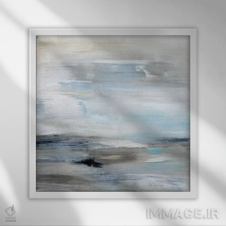 تابلو دکوراتیو جریان خلیج اثر جودیت شاپیرو - نمای قابدار سفید