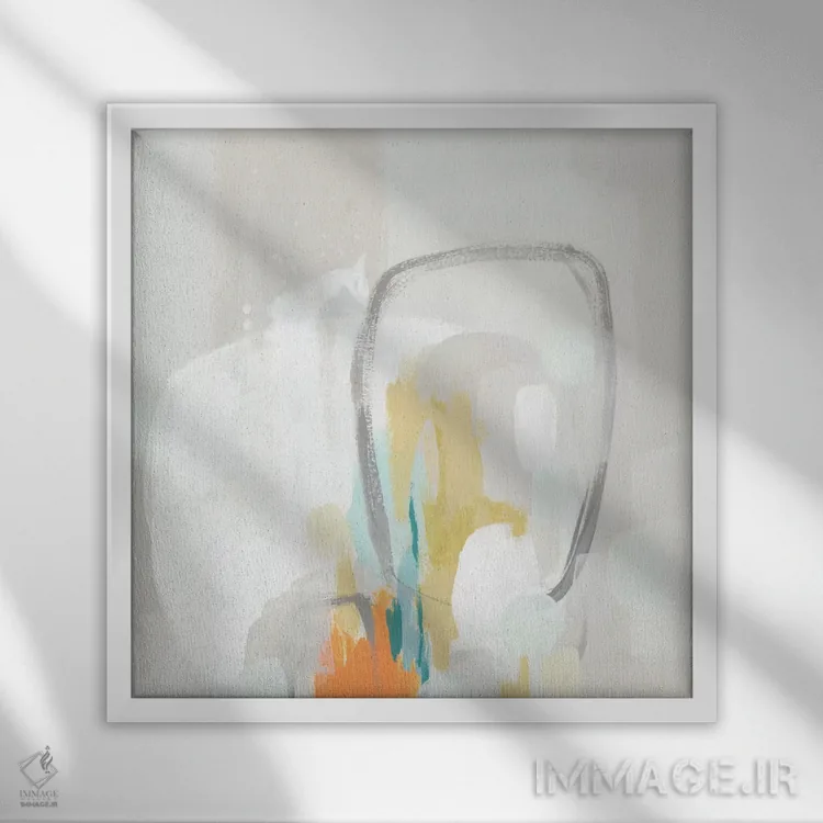 تابلو دکوراتیو محوشدگی استریو یک اثر جون اریکا وس - نمای قابدار سفید