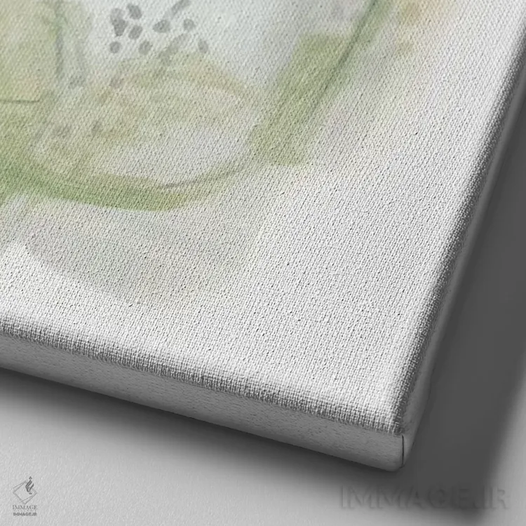 تابلو دکوراتیو فصل میانی ۱ اثر جون اریکا وس - نمای نزدیک بافت بوم