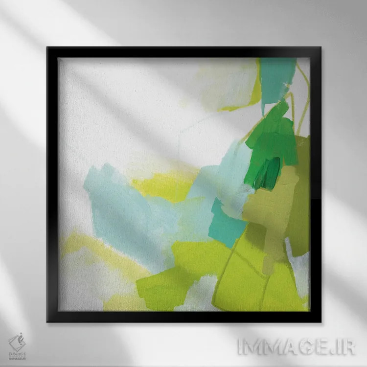 تابلو دکوراتیو یادگاری شیشه دریایی ۱ اثر جون اریکا وس - نمای قابدار مشکی