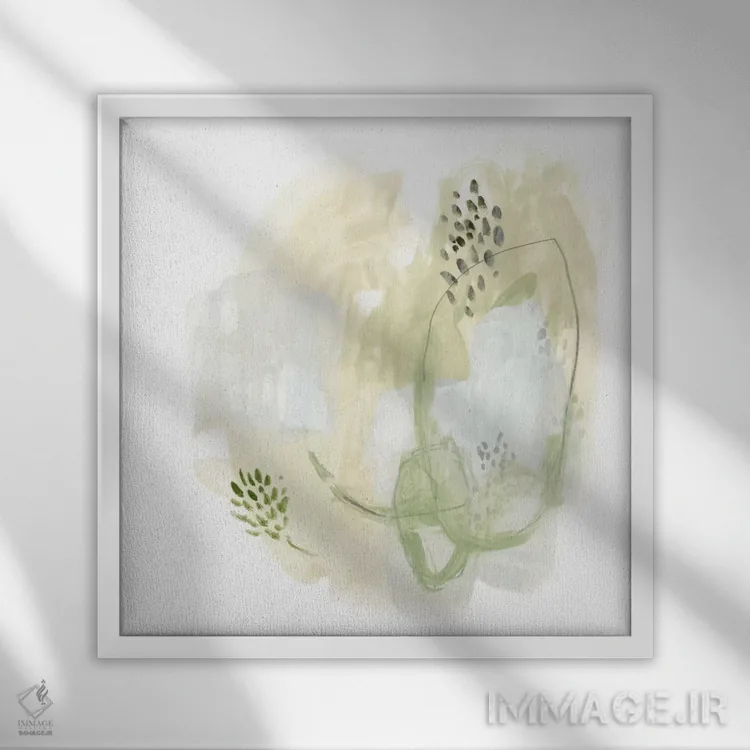 تابلو دکوراتیو فصل میانی ۱ اثر جون اریکا وس - نمای قابدار سفید