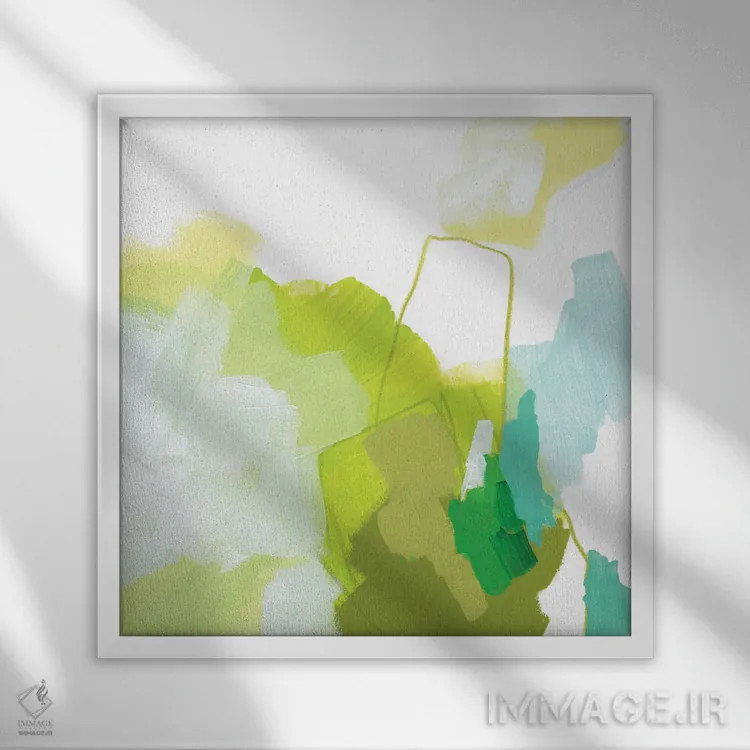 تابلو دکوراتیو یادگاری شیشه دریایی ۳ اثر جون اریکا وس - نمای قابدار سفید