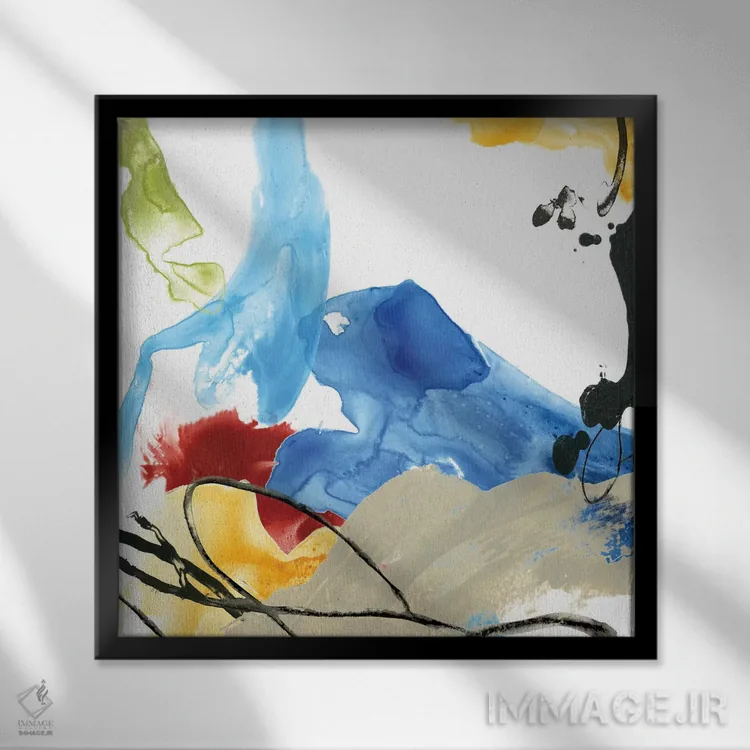 تابلو دکوراتیو فرمول سازی یکم اثر جون اریکا وس - نمای قابدار مشکی
