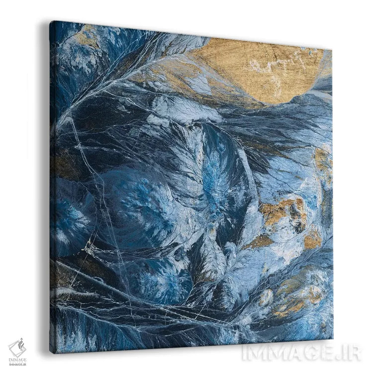 تابلو دکوراتیو نیلی زراندود ۴ اثر جارمن فاگالد - نمای پرسپکتیو محصول