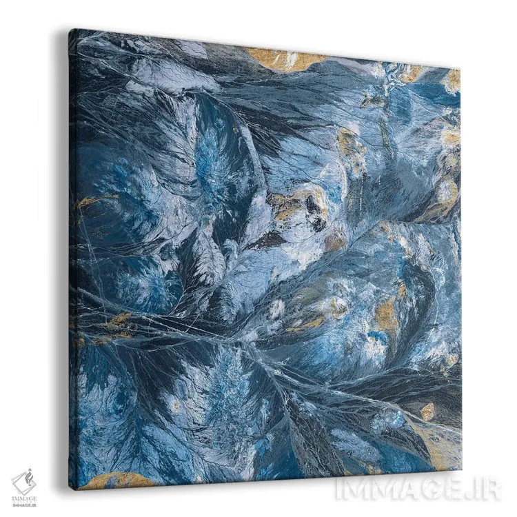 تابلو دکوراتیو نیلی زراندود ۱ اثر جارمن فاگالد - نمای پرسپکتیو محصول