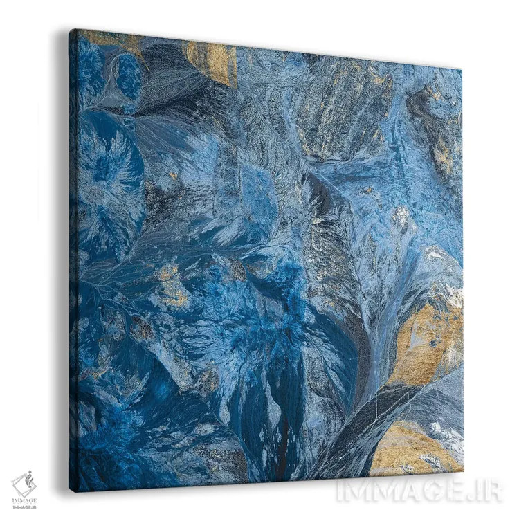 تابلو دکوراتیو نیلی زراندود ۳ اثر جارمن فاگالد - نمای پرسپکتیو محصول