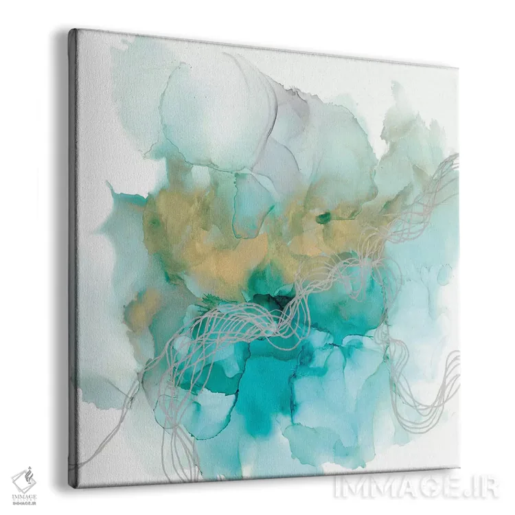 تابلو دکوراتیو فلزات درهم تنیده دو اثر جنیفر گلدبرگر - نمای پرسپکتیو محصول