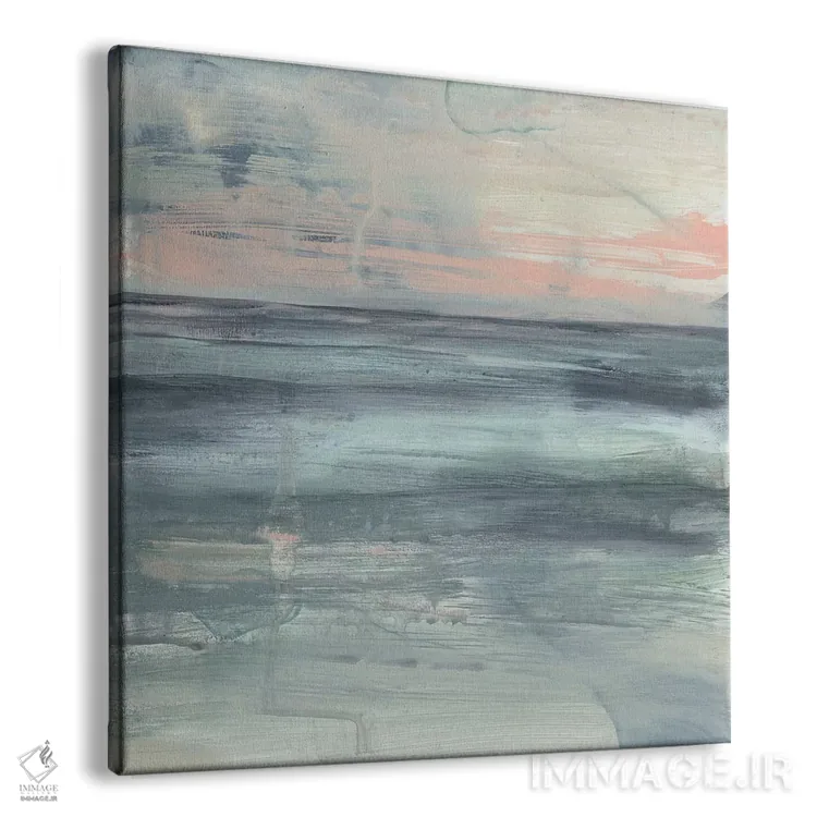 تابلو دکوراتیو ساحل پاستلی یک اثر جنیفر گلدبرگر - نمای پرسپکتیو محصول