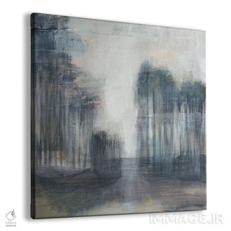 تابلو دکوراتیو خط درختی روشن شده یک اثر جنیفر گلدبرگر - نمای پرسپکتیو محصول