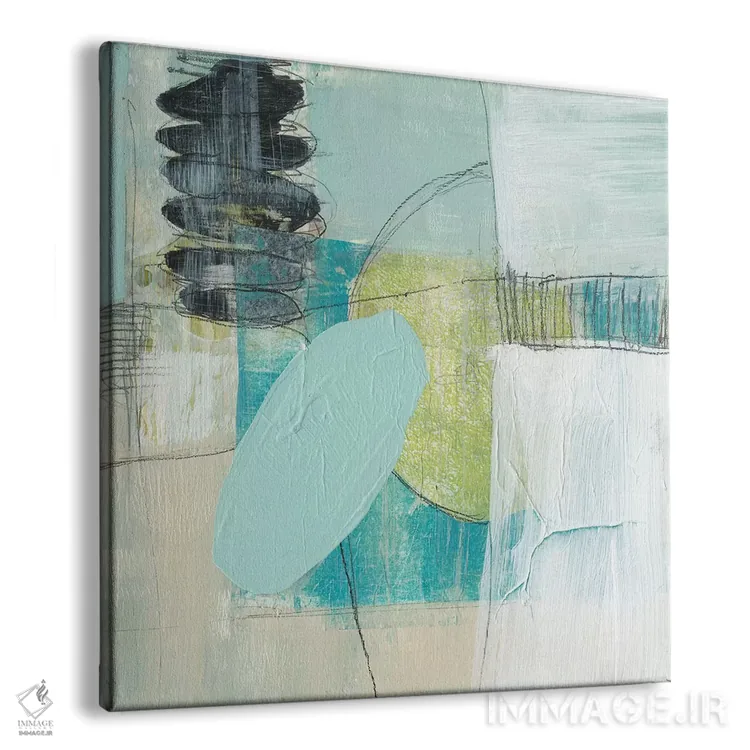 تابلو دکوراتیو کره های کف دریا دو اثر جنیفر گلدبرگر - نمای پرسپکتیو محصول