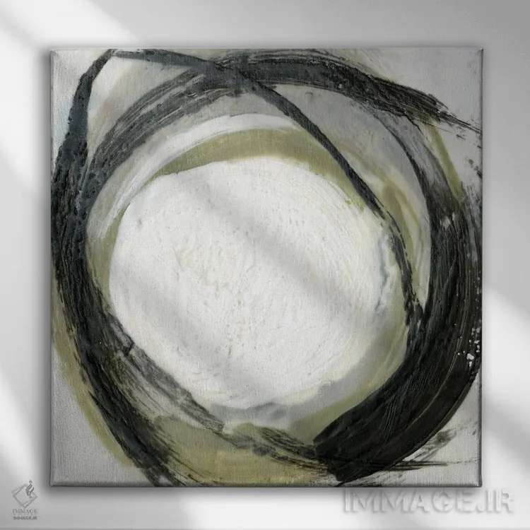 تابلو دکوراتیو نور در مرکز II اثر جنیفر گلدبرگر - نمای روبهرو روی دیوار