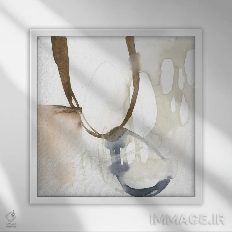 تابلو دکوراتیو سلول های باز I اثر جنیفر گلدبرگر - نمای قابدار سفید