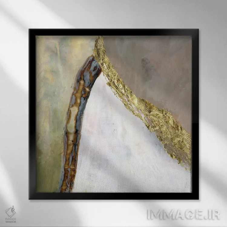 تابلو دکوراتیو مسیرهای همگرا II اثر جنیفر گلدبرگر - نمای قابدار مشکی