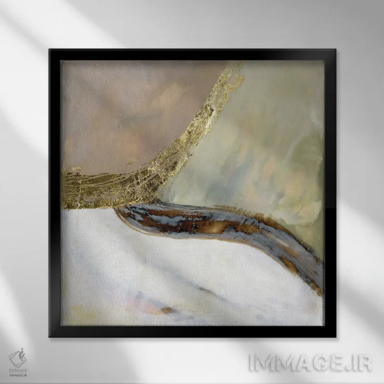 تابلو دکوراتیو مسیرهای همگرا I اثر جنیفر گلدبرگر - نمای قابدار مشکی