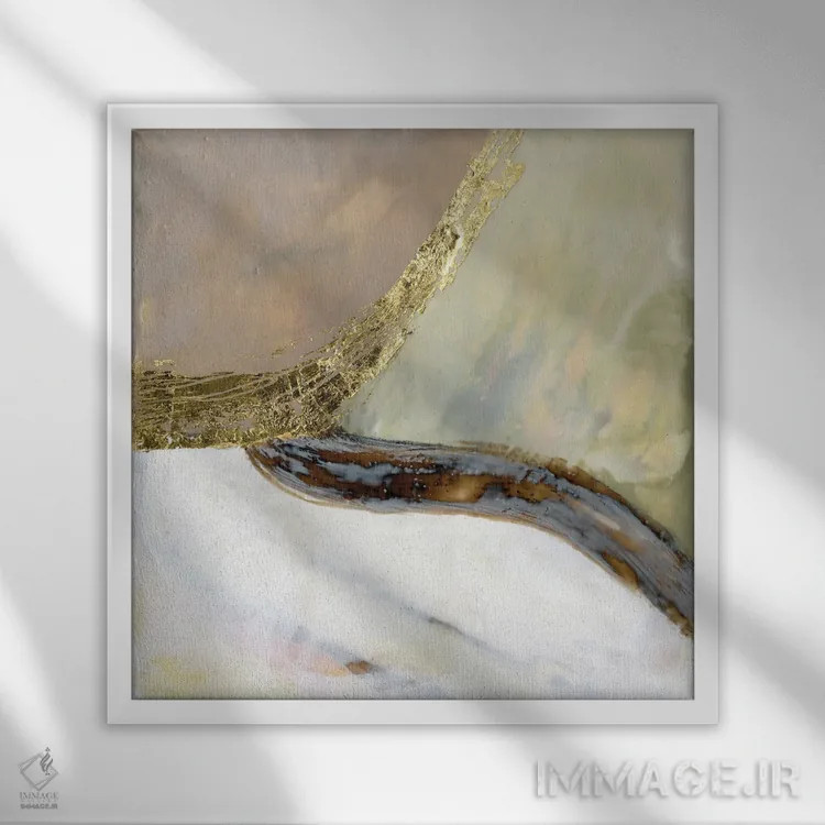 تابلو دکوراتیو مسیرهای همگرا I اثر جنیفر گلدبرگر - نمای قابدار سفید