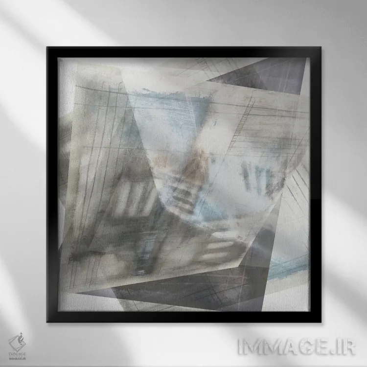 تابلو دکوراتیو توهم چندوجهی II اثر جنیفر گلدبرگر - نمای قابدار مشکی