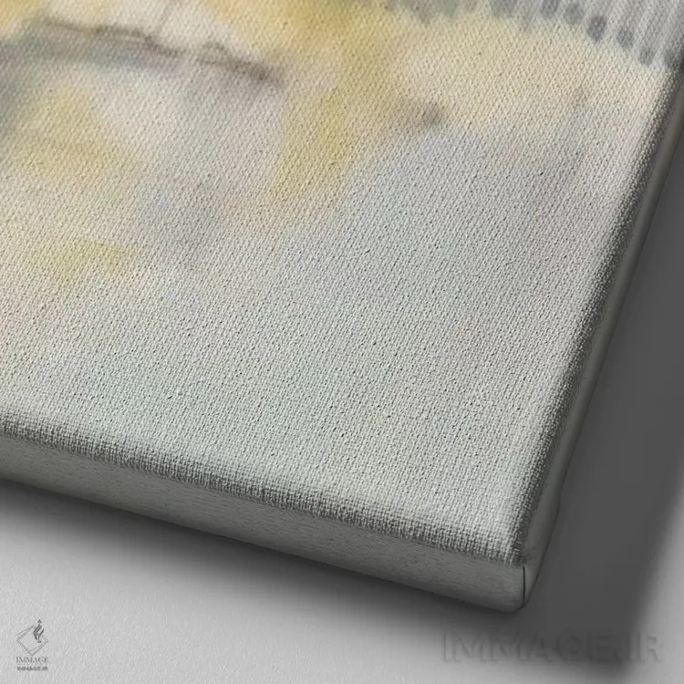 تابلو دکوراتیو پاستل تیره I اثر جنیفر گلدبرگر - نمای نزدیک بافت بوم