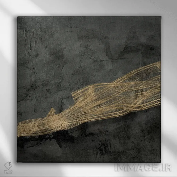 تابلو دکوراتیو شبکه بافته شده IV اثر جنیفر گلدبرگر - نمای روبهرو روی دیوار