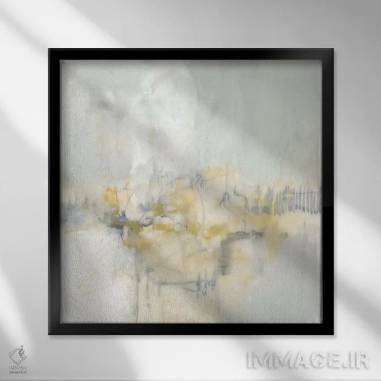 تابلو دکوراتیو پاستل تیره I اثر جنیفر گلدبرگر - نمای قابدار مشکی